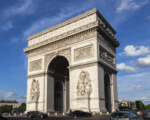Arc de Triomphe in Paris. Paris, France.