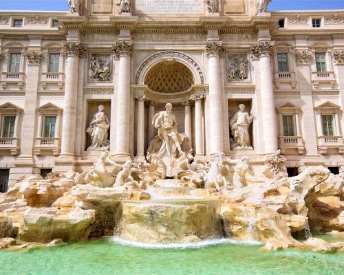 Trevi Fountain (Fontana di Trevi) in Rome, Italy